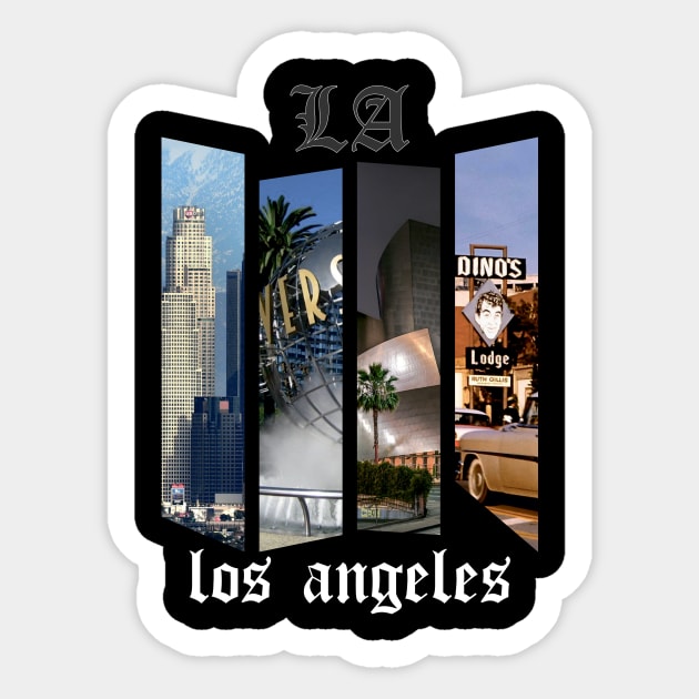 Sights of Los Angeles Sticker by Magnit-pro 